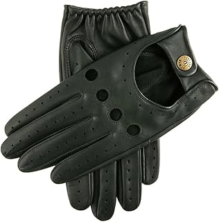 Delta Classic - Guantes de conducción de piel para hombre, color verde