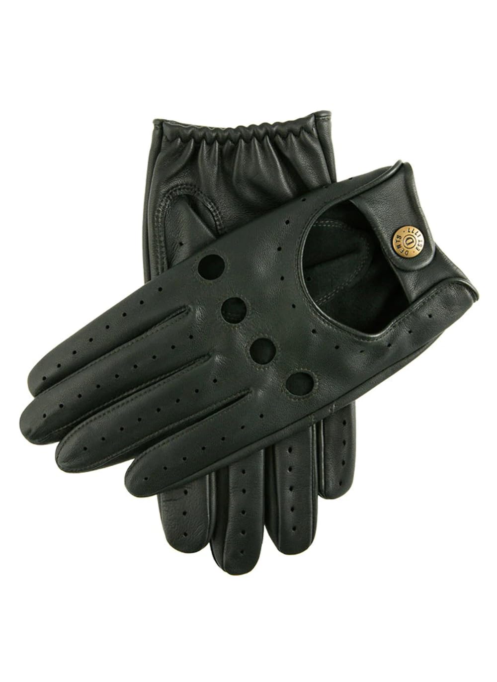 Dents Men's British Racing Green Delta Classic Leather Driving Gloves M