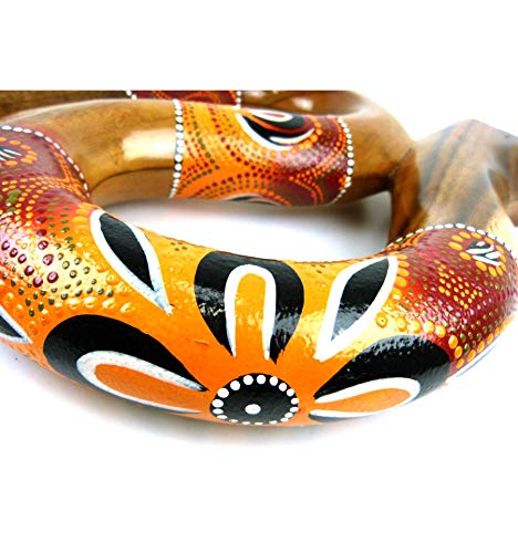 Didgeridoo spirale forme S. Fabrication artisanale en bois.
