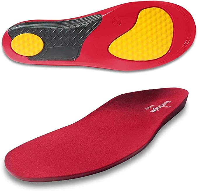 Full-Length Workwear Orthotic Shoe Insoles with Mild Arch Support for Tired, Aching Feet, Foot Pain, Supination - Workmate, Pair (M (Men's 8-9.5,