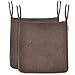 Balcony&Falcon 2er Set Stuhlkissen, Memory Foam Stuhlkissen x 1, Exquisites Stoff Stuhlkissen Braun x 1, Stuhlauflage Sitzkissen Sitzpolster Auflage für Stühle in Haus und Garten Kollektion 42 cm