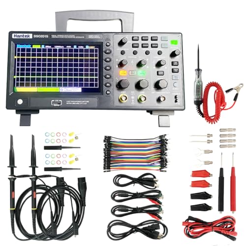 Image of Hantek Digital Storage Oscilloscope USB 150MHz Bandwidth, 2 Channels, 1GSa /s Sampling Rate, with 1 CH Waveform Generator(DSO2D15)
