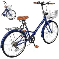 Amazon | Mixiu 折りたたみ自転車 シマノ7段変速 高炭素鋼フレーム