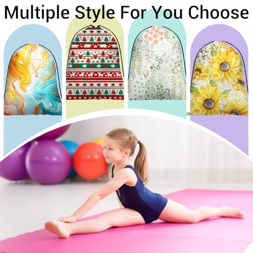 Image of Gymnastics Grip Bag Pine Tree Deer Storage Pouch Bag for Holiday Party