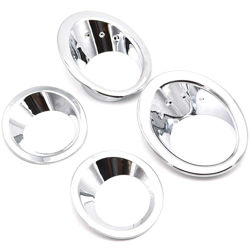 4Pcs/Set Front Rear Fog Light Cover Chrome Plated ABS Plastic for Nissan Qashqai/Dualis J10 2007-2009 Accessory
