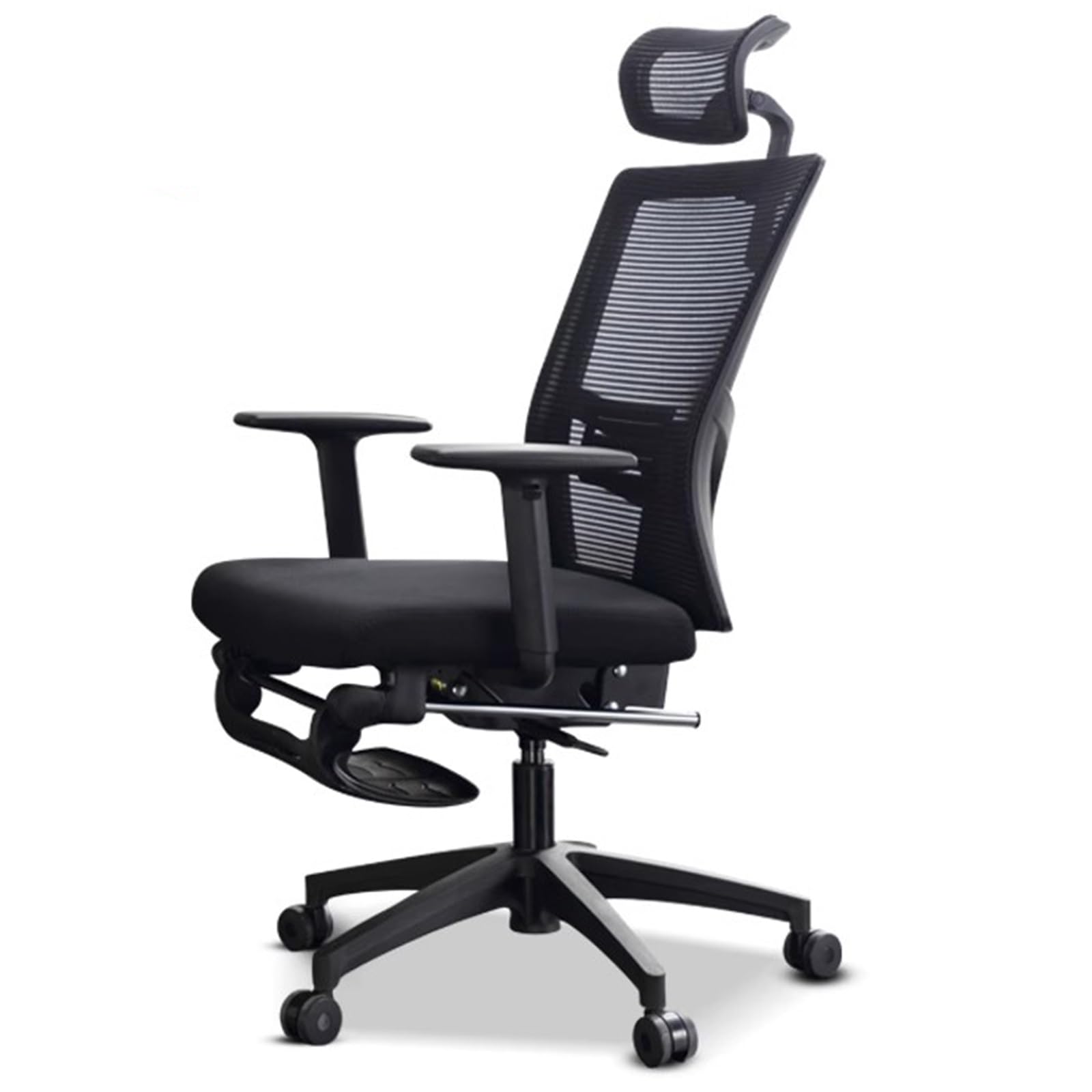 Fauteuil d'ordinateur inclinable et réglable en hauteur coloris noir