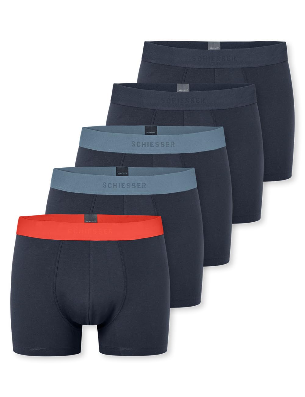 Schiesser Herren 5 Pack Bio Baumwolle Multipack-95/5 Organic Boxershorts