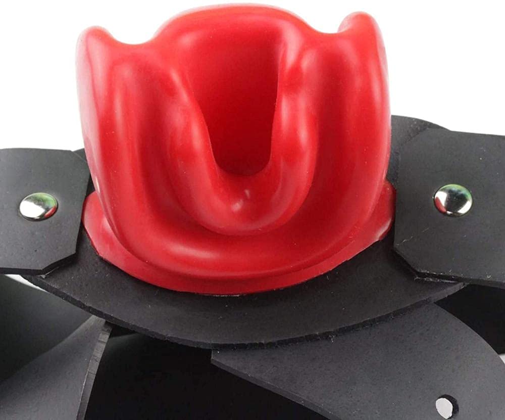 Knebel Mundknebel Fetisch SM Ballknebel 100% SM Latexknebel BDSM Adult Slave Silikon Leder Bondage Flirten Sexpielzeug Silikon Lippen Mundknebel