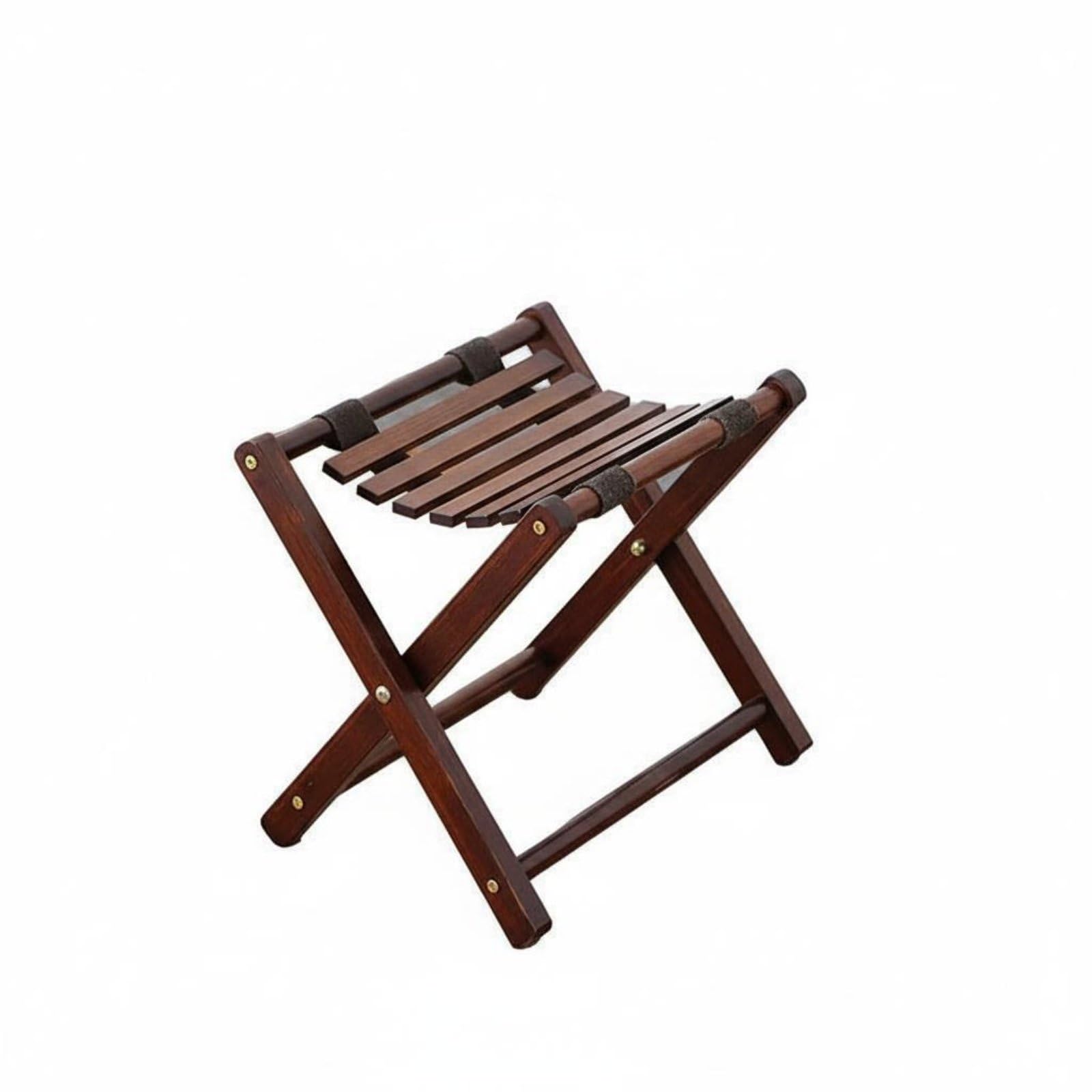 BNF® Foldable Bamboo Stool Space Saving Small Frame Seat No Assembly Required Space-Saving Slatted, 31Cm | Step Stools Bathroom Accessories Kids & Teens At Home-image-44