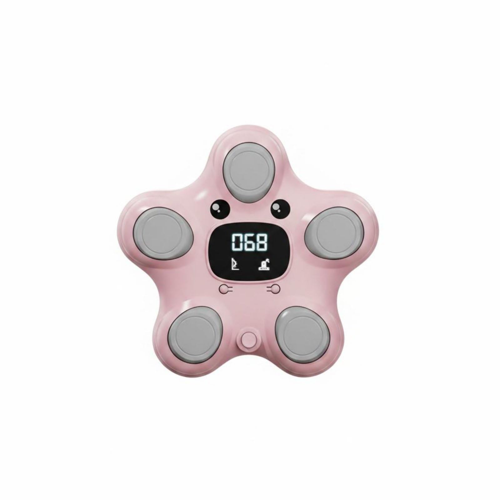 Two in 1 Jump Height Coach Voice Count Jump Machine Whack a Rodent Toy for Children, Pink-picture-10