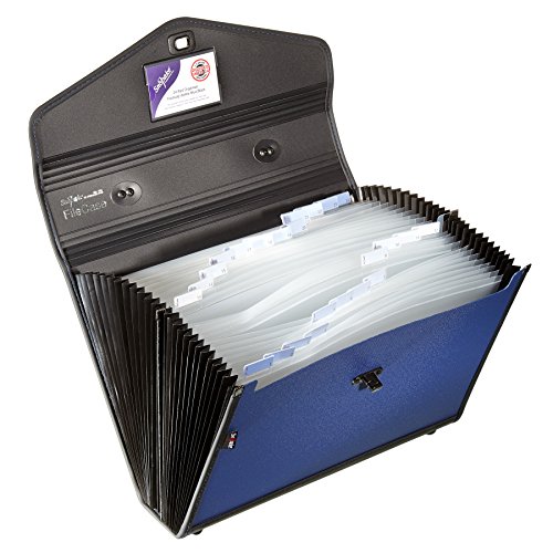 Snopake A4 Zeon Turquoise 6-Part Expanding File Organizer - Holds 300 Sheets, 5-Year Guarantee - View #9