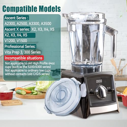 Tapas compatibles para Vitamix Ascent Series 64 Oz miniatura 2