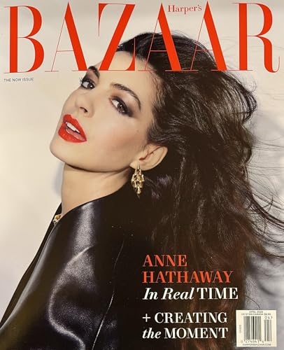 Harper's Bazaar USA Magazine April 2026 : Anne Hathaway In Real Time