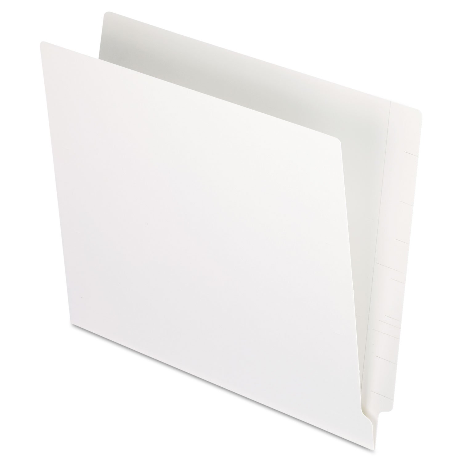 Pendaflex H110DW Reinforced 2-Ply Folders, Straight Cut, End Tab, Letter Size, WE, 100 per Box White