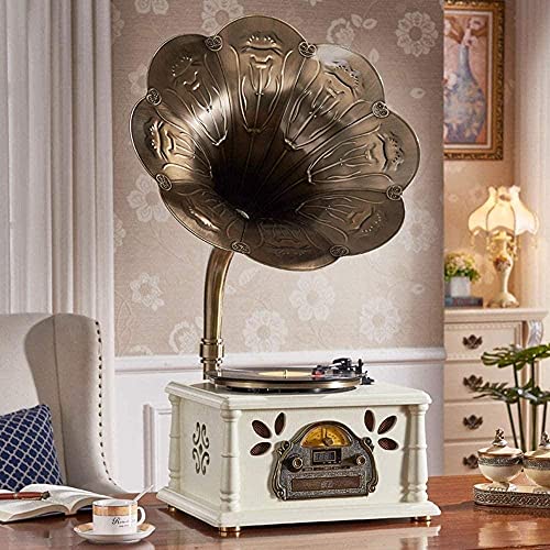 SXLCKJ Gramophone, rétro Big Horn Gramophone Retro Vinyl Record Machine Multifonction Bluetooth CD Radio P (Lecteur de… - Les Beatles, Paul McCartney, John Lennon, RIngo Starr, George Harrison SXLCKJ Gramophone, rétro Big Horn Gramophone Retro Vinyl Record Machine Multifonction Bluetooth CD Radio P (Lecteur de…