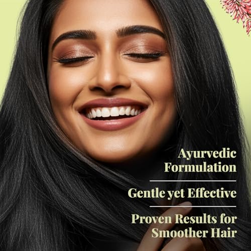 Image of Just Herbs Smooth & Shine Shampoo for Dry and Frizzy Hair| Aloe Vera, Almond, Rice Protein & 12 Herbs | 10X Smoother Hair From First Wash | Ayurvedic Shampoo for All Hair Types - 200ml