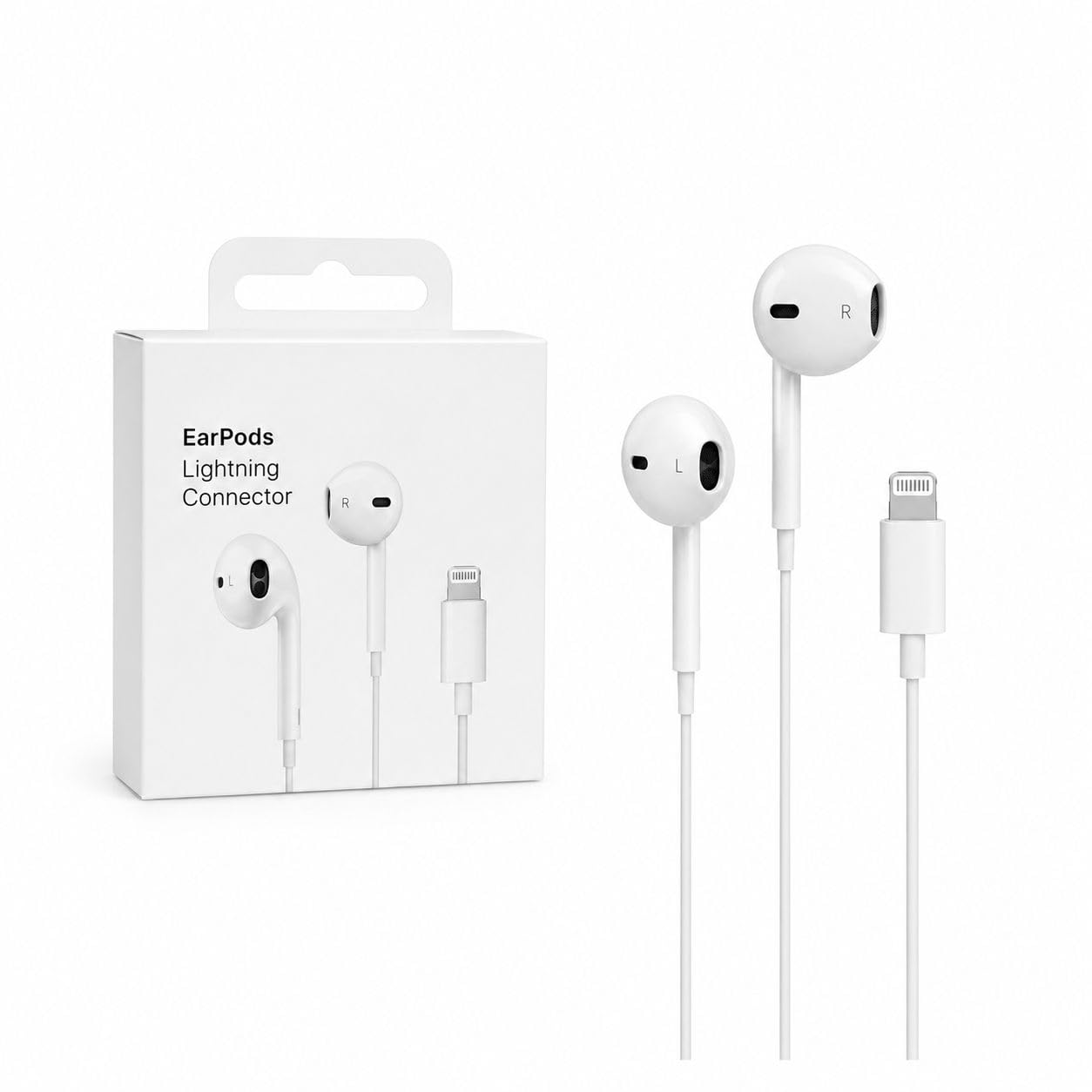 Wired Lightning Connector Earphones with Microphone, Stereo Sound & Call Control, White, for Phone x/11/12/13/14-image-12