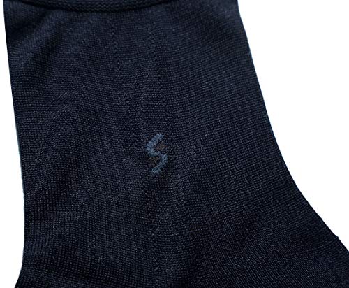 Lonxu 5-Pack Mens Silk Socks Free P&P Black White Gray Blue_Fit All Seasons #TOP3