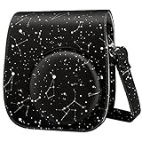 Funda para Fujifilm Instax Mini 11/Mini 9/Mini 8+/Mini 8 Cámara Instantánea, Bolsa Protectora con Correa de Hombro Ajustable y Bolsillo para Accesorios(Constelación)