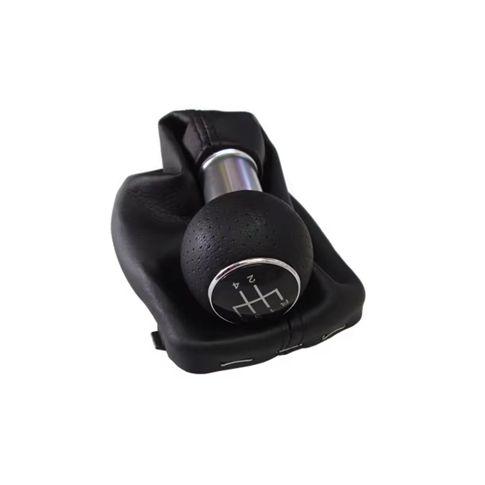 OUVECR Car Shift Gear Knob Handle for A3 8L S3 2000 2001 2002 2003 Car Gear Shift Knob 5 Speed 6 12mm with Gaitor Gear Shift Cover(5speed)