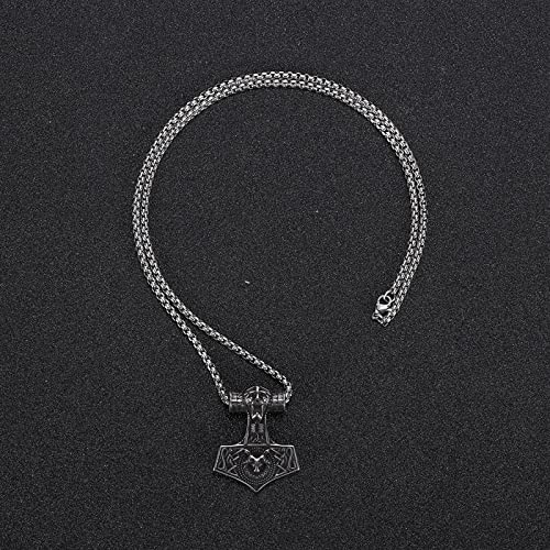 Collier viking d'exception et son pendentif pirate aux détails rétro ciselés - 5