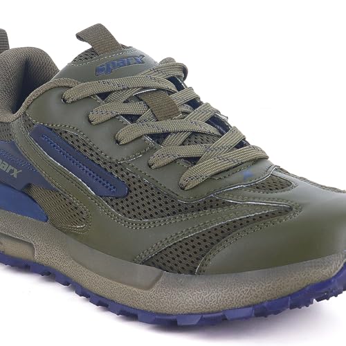 Image of SPARX Sports Running Shoes for Men - Lightweight Breathable Lace-Up Athletic Shoes with Cushioned Comfort, Shock Absorption, Durable Grip, Flexible Sole & Everyday Walking Performance