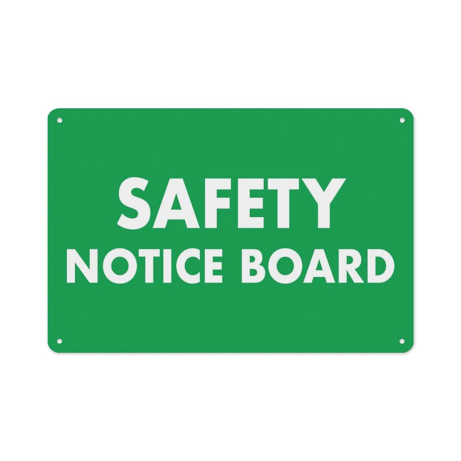 peiyeety Safety Notice Board Sign Aluminum Tin Warning Signs For Home Outdoor Garden 8X12 Inches