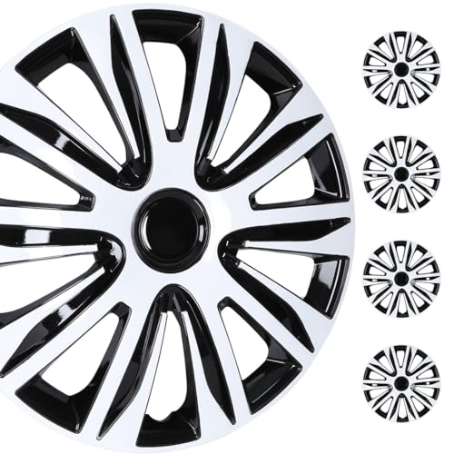WolfX 15 Inch Hubcaps White Lacquer