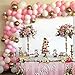 Pink White and Gold Balloon Garland Arch Kit - 124pcs Pink Gold Balloons for Girls Birthday Baby Shower Wedding Bridal Shower Party Decorations