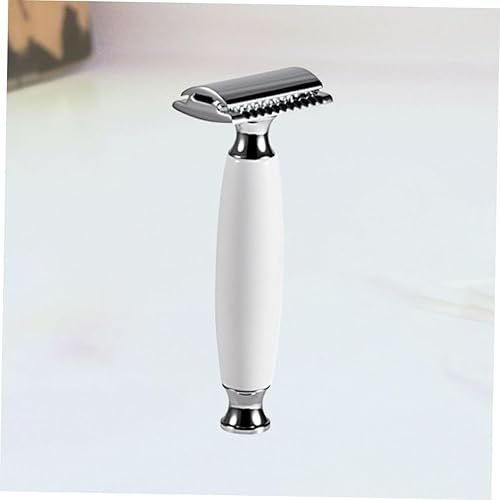 Miniatura 5 de Balacoo 2 unids cuchillas de afeitar doble máquina de afeitar afeitadora de mango largo maquinilla de afeitar recta mariposa maquinilla de afeitar