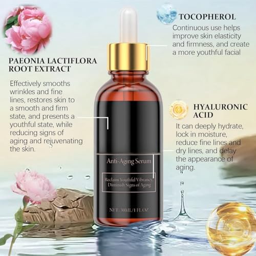 Anti Wrinkle Serum,Stock Solution Anti-Aging Serum,Anti Aging Serum For Women,Liquid For Deep Wrinkles,Youthful Vibrancy,Absorb Quickly &Suitable All Skin Type - Image 5