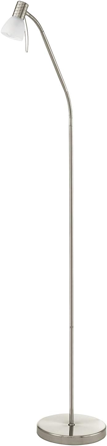 Eglo EGLO 86431 staande lamp, nikkel mat wit