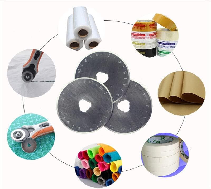 10PCS 45mm SKS-7 Rotary Cutter Blades Leather Craft Cutting Blade for Fabric Patchwork Craft