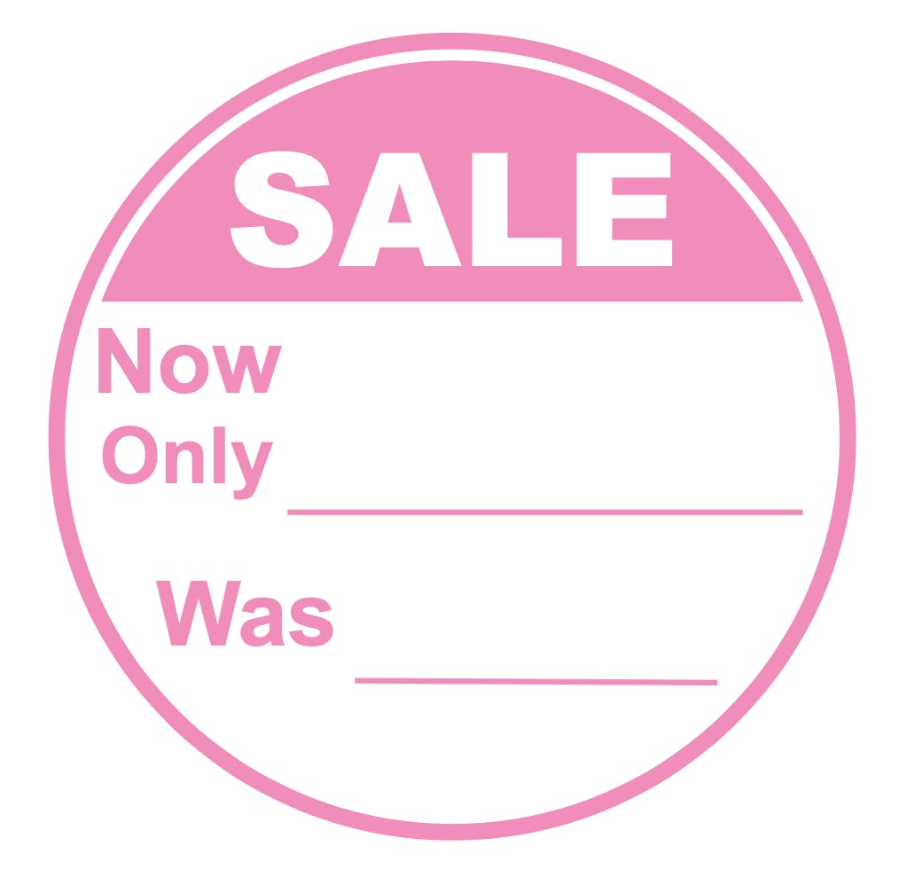 Poskornwel 2 inch 300 PCS Sale Price Stickers Discount Sticker Removable Stickers