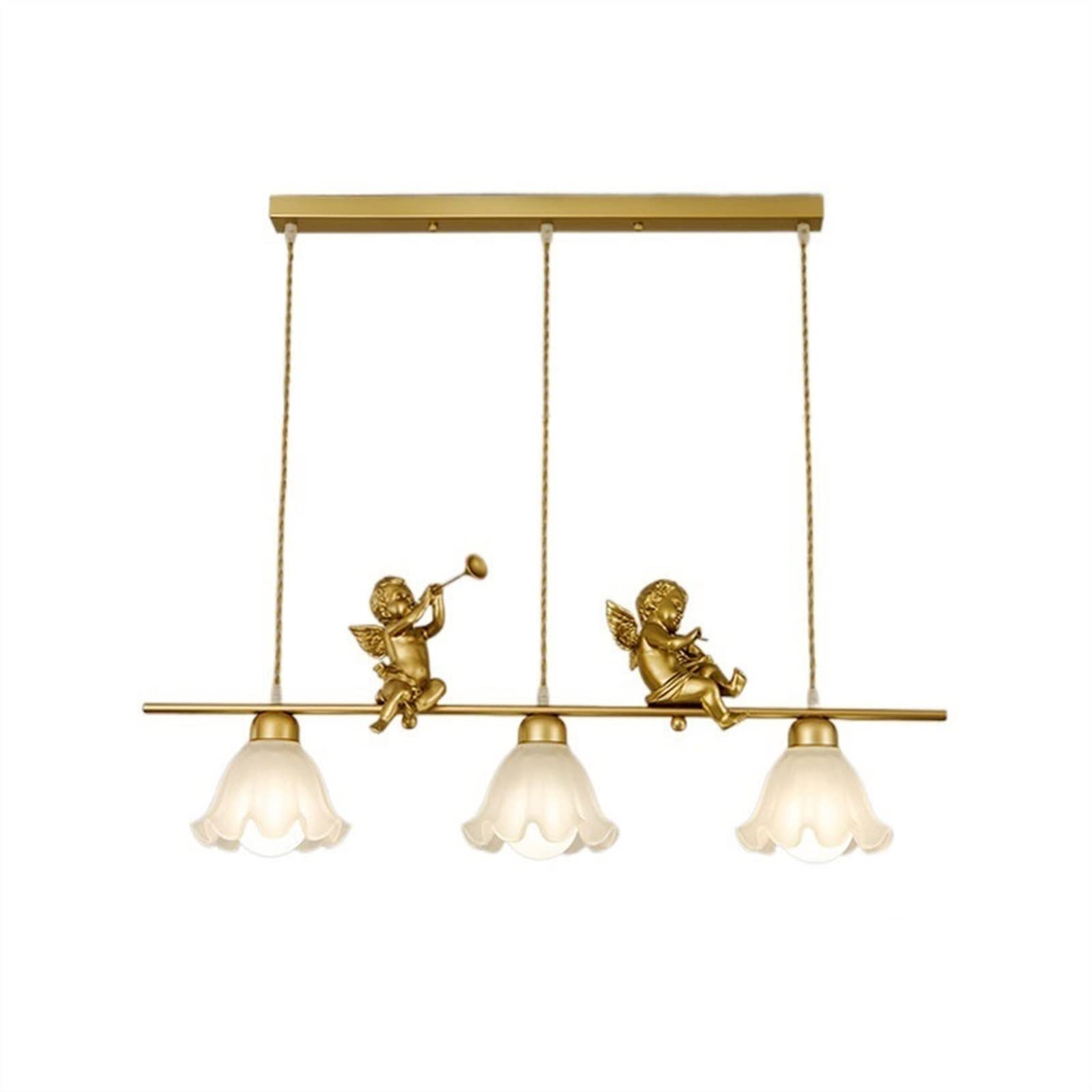 Yinj9562fg Chandeliers Light Luxury French Style Long Bar Restaurant Glass Chandelier Creative Bar Island Table Table Decoration Chandelier Living Room