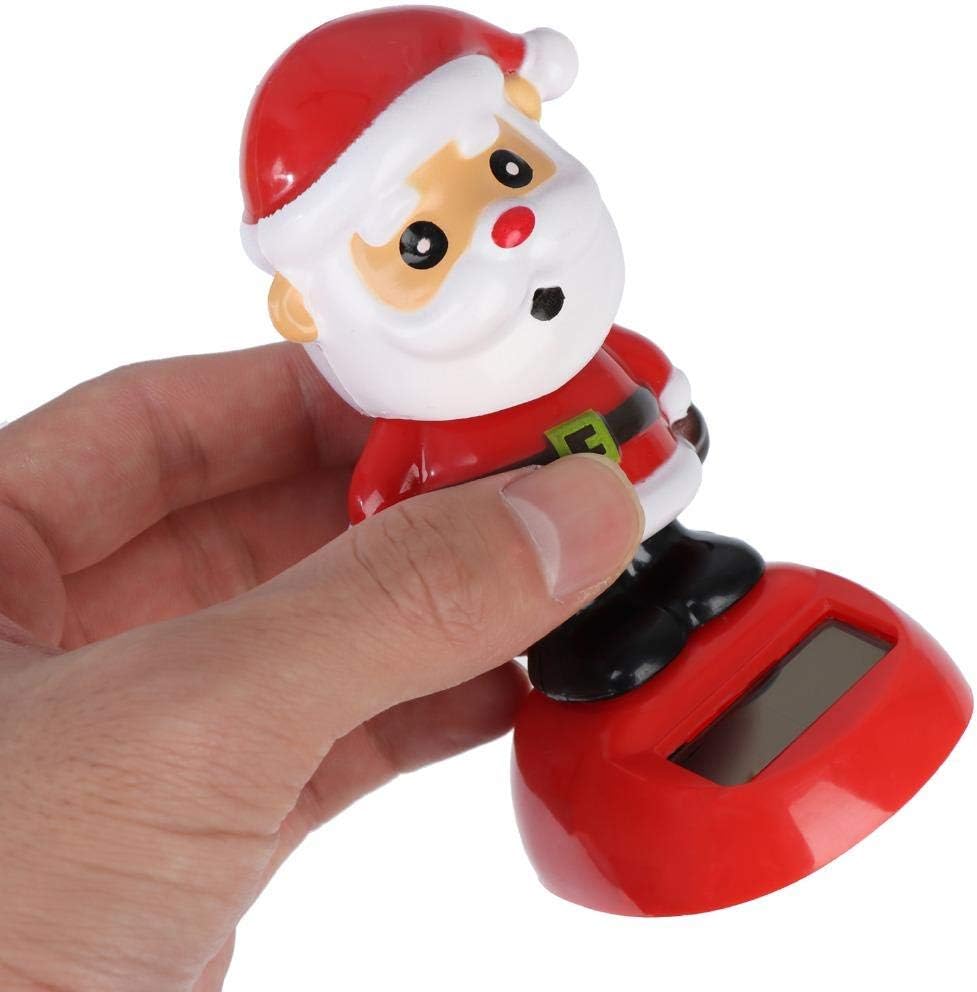 4 Solar Dancing Snowman Toy Solar Powered Dancing Santa Claus in Colorful Pots Swinging Santa Flip Flap Animated Bobblehead Dancer Window Sun Catcher Car Dashboard Decor Portable Suncatchers image 2
