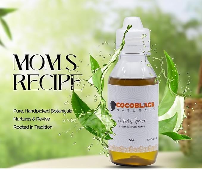Cocoblack Naturals Mom's Recipe, 5oz, Intense Hair Growth Oil, Green, 142 ml (Pack of 1) - Image 2