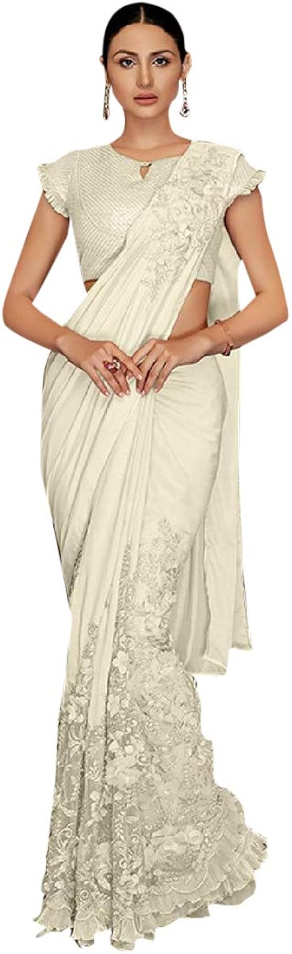 fusion saree designs
