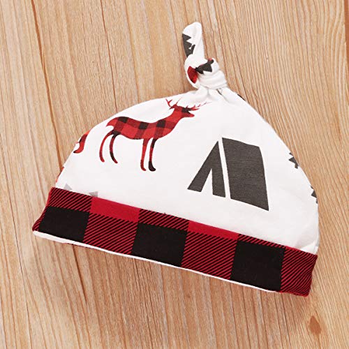 Pasgeboren Meisje Jongen Mijn Eerste Kerst Outfit Set Bodysuit Broek Hoed Baby Baby Kerst Kleding Set - Afbeelding 8