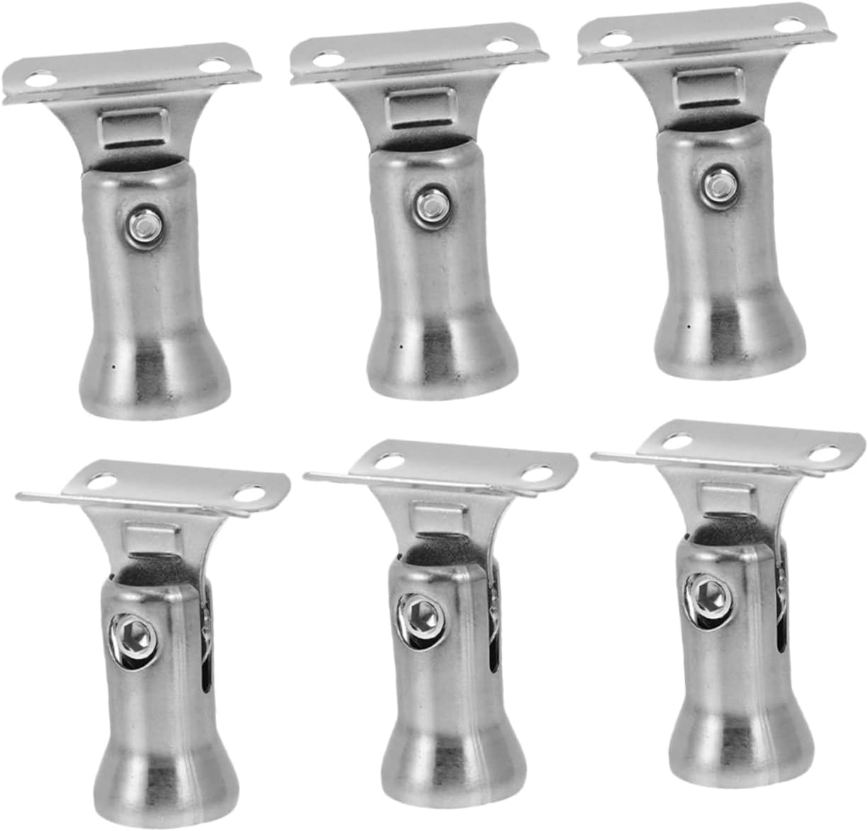 6Pcs Stainless Steel Stair Handrail Brackets Durable Support for Indoor Stair Railing Simple and Chic Design for DIY Projects and