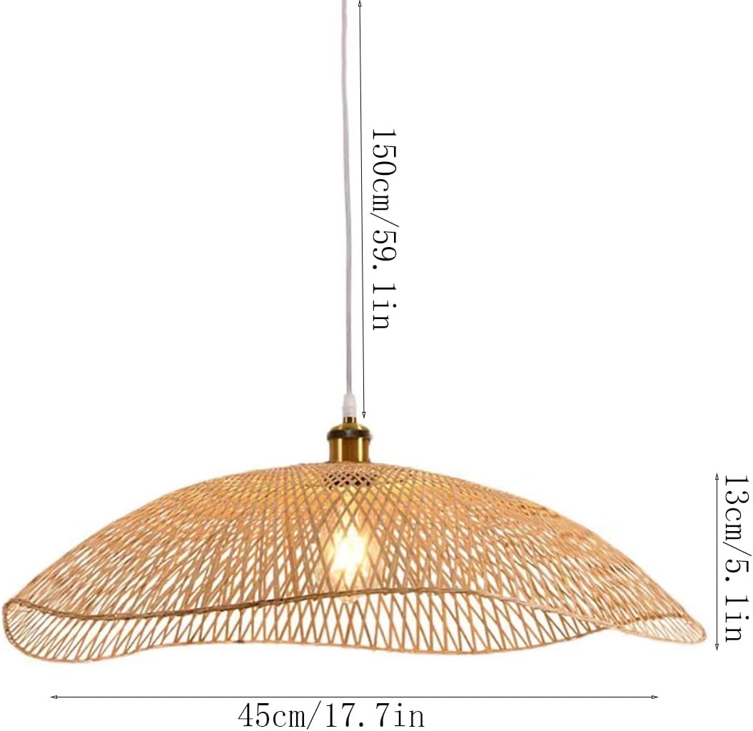 Chandeliers, 13.7 Inches Lights Kitchen Island Light Fixture Adjustable Lights Rattanp Wicker Light for Farmhouse Kitchen Island Bedroom Liviroom Diniroom/17.7In/a