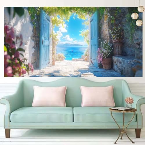 Diamond painting adulte la mer 60x150cm avec kit complet broderie diamant T671