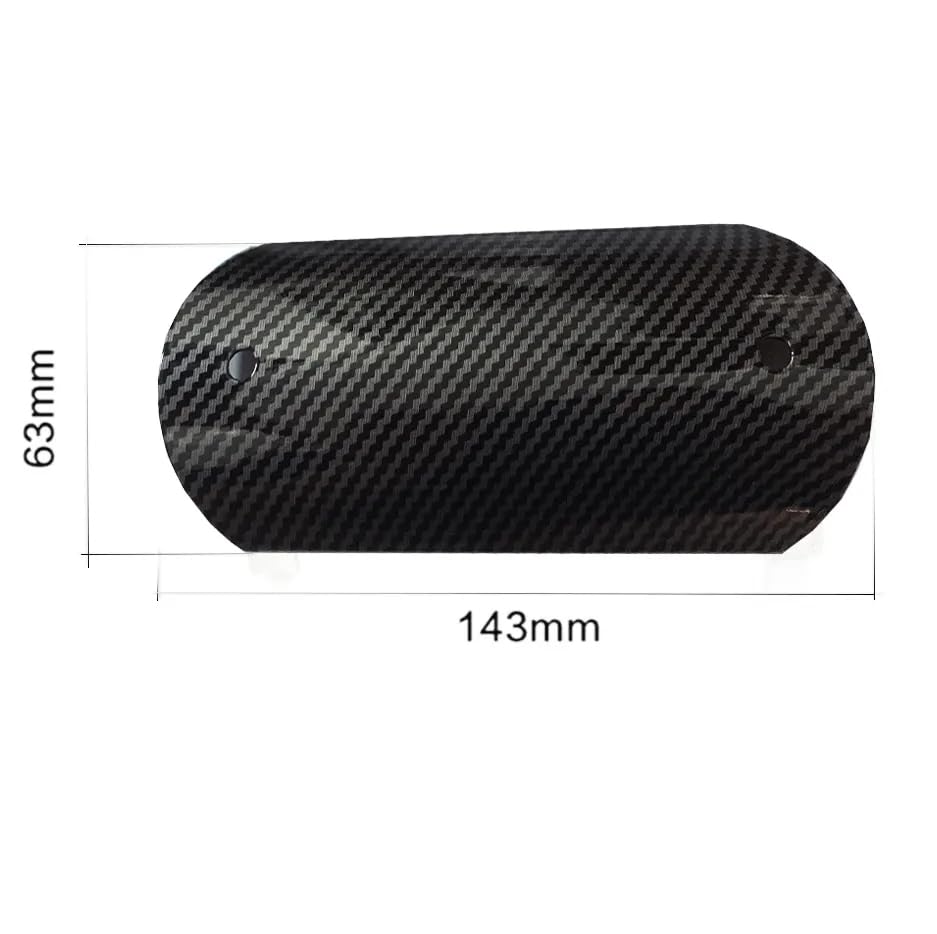 Cache silencieux moto en acier inoxydable style carbone - 3