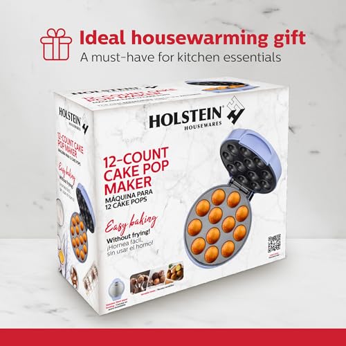 Holstein Housewares HH-09037023L Cake Pop Maker Cupcake, Stainless Steel, Lavender - Image 8