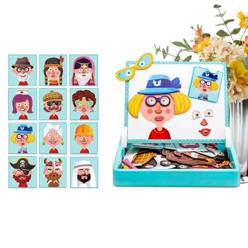 Magnet Puzzle - Lern- Und Bildungsspielzeuge - Tierische Magnetpuzzles | Für Kleinkinder Mädchen Kinder Vorschule Autoreise Auto Flugzeug Reise Spielzimmer Geburtstag