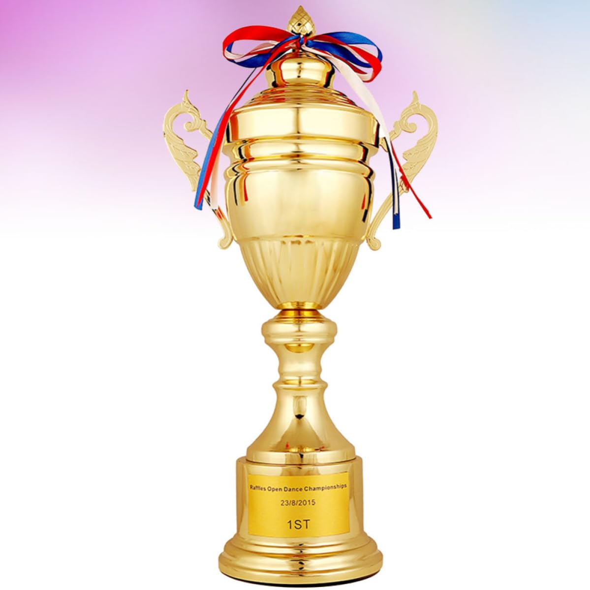Holibanna Trofeo de 42 Cm de Metal Diseño Creativo de Premio de Oro Dorado Copa para Ceremonia de Reconocimiento y Fiesta