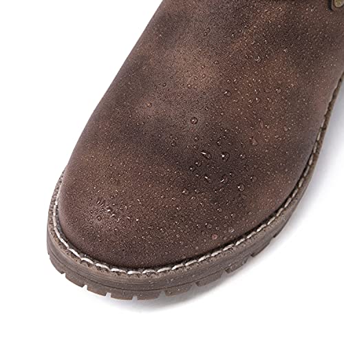 Globalwin GW-W21YY08-3-SZ-11 Women'S Mid Calf Dress Boots Biker Motorcycle Riding Boots Women thumb #5