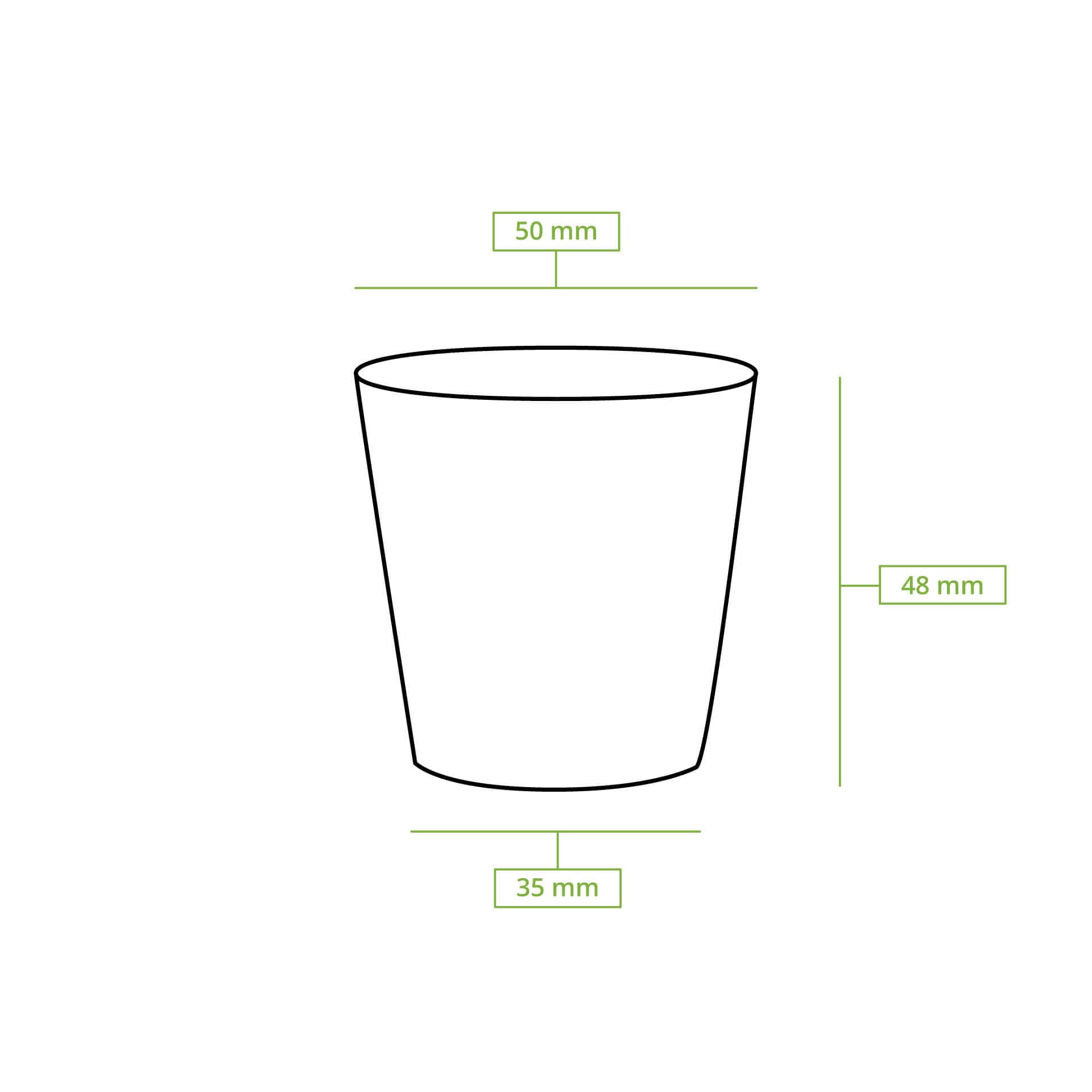 BIOZOYG Bicchieri di cartone 1000 pezzi 50 ml / 2 oz, 50 mm - Bicchieri usa e getta per caffè - Bicchieri di cartone per bevande calde - Alternativa ai bicchieri di polistirolo, bicchieri di carta