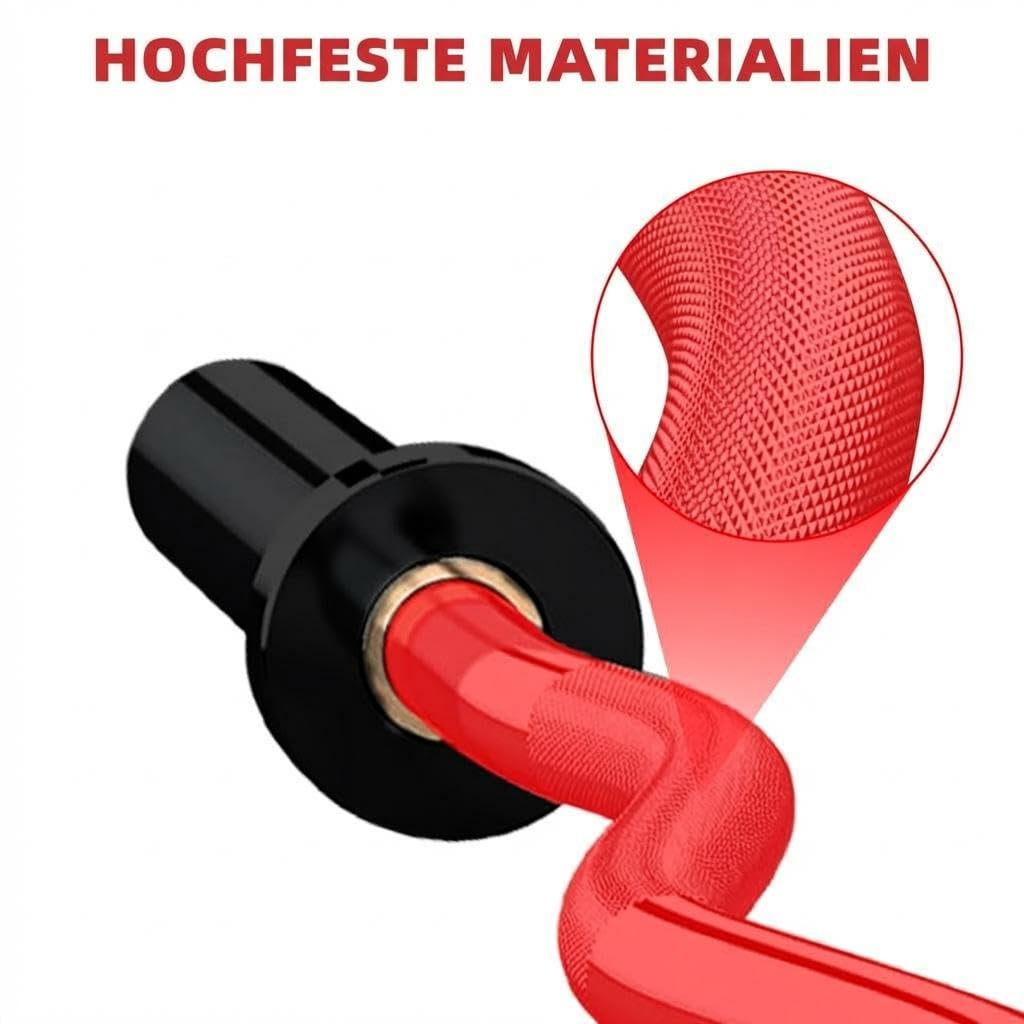 SZ Curlstange 120 cm – EZ Hantelstange Für Krafttraining, 50 mm Aufnahme, Verchromt, Inkl. 2 Federverschlüsse, Ideal Für Bizeps, Trizeps, Hip Thrust, Kniebeugen & Home Gym, Schwarz