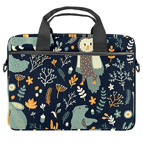 Sac ordinateur 13 à 14 pouces bleu foncé à motifs dinosaures pour le quotidien